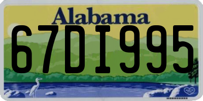 AL license plate 67DI995