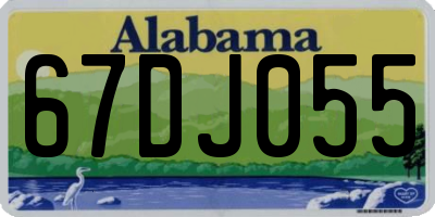 AL license plate 67DJ055