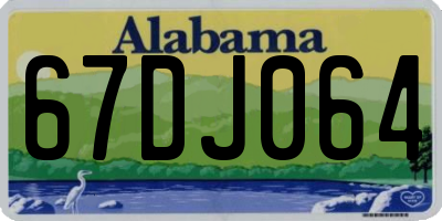 AL license plate 67DJ064