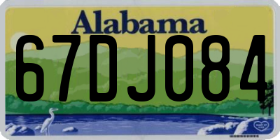 AL license plate 67DJ084