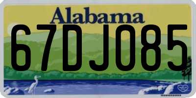AL license plate 67DJ085