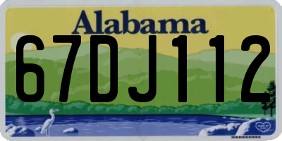 AL license plate 67DJ112