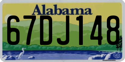 AL license plate 67DJ148