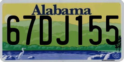 AL license plate 67DJ155