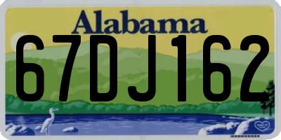 AL license plate 67DJ162