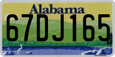 AL license plate 67DJ165