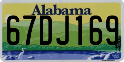 AL license plate 67DJ169