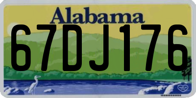 AL license plate 67DJ176