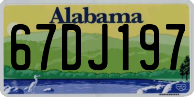 AL license plate 67DJ197
