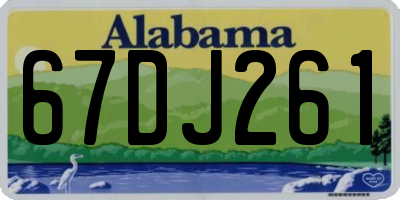 AL license plate 67DJ261