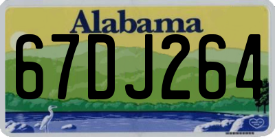 AL license plate 67DJ264