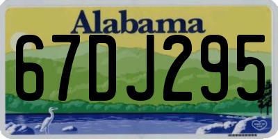 AL license plate 67DJ295