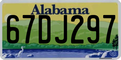 AL license plate 67DJ297