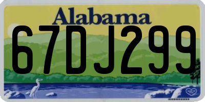 AL license plate 67DJ299