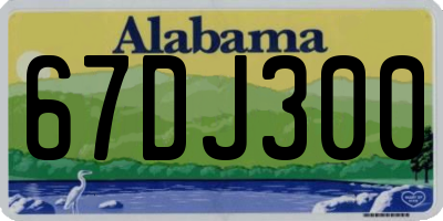 AL license plate 67DJ300