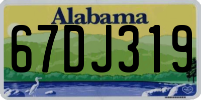 AL license plate 67DJ319