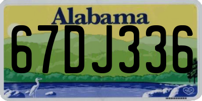 AL license plate 67DJ336