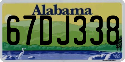 AL license plate 67DJ338