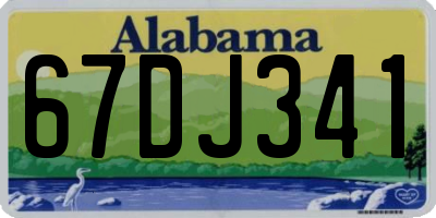 AL license plate 67DJ341