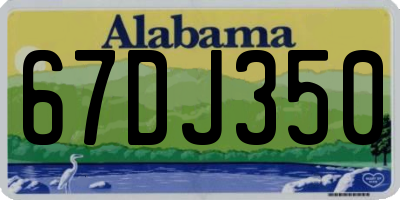 AL license plate 67DJ350