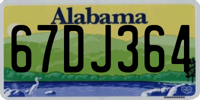 AL license plate 67DJ364