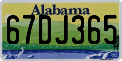 AL license plate 67DJ365