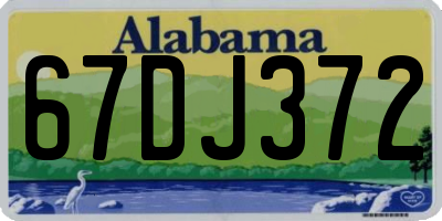 AL license plate 67DJ372