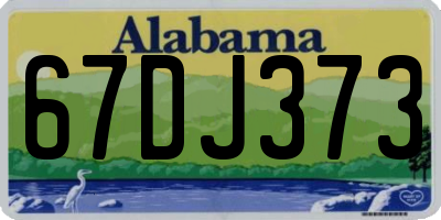 AL license plate 67DJ373