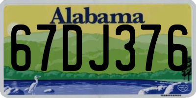 AL license plate 67DJ376