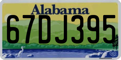 AL license plate 67DJ395