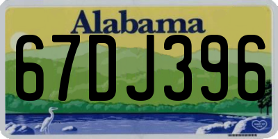 AL license plate 67DJ396