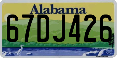 AL license plate 67DJ426