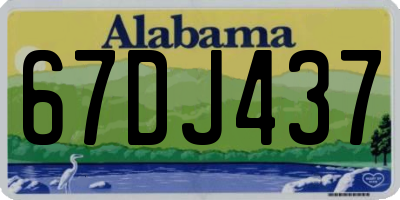 AL license plate 67DJ437