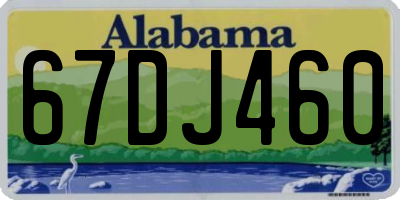 AL license plate 67DJ460
