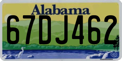 AL license plate 67DJ462
