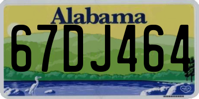AL license plate 67DJ464