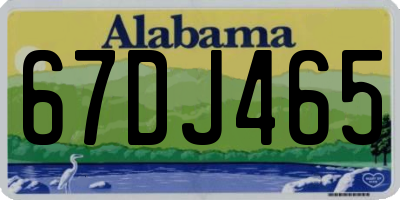 AL license plate 67DJ465