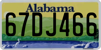 AL license plate 67DJ466
