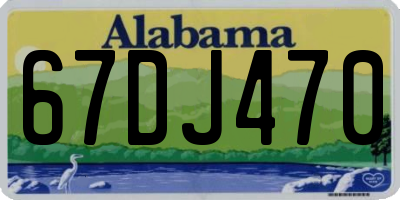 AL license plate 67DJ470