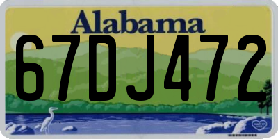 AL license plate 67DJ472