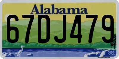 AL license plate 67DJ479