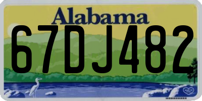 AL license plate 67DJ482