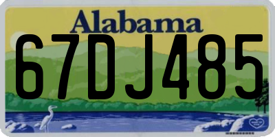 AL license plate 67DJ485