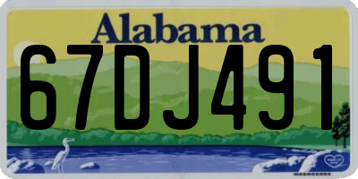 AL license plate 67DJ491