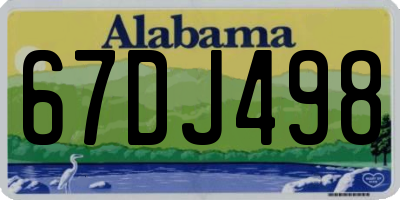 AL license plate 67DJ498