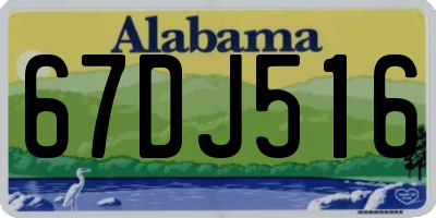 AL license plate 67DJ516