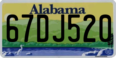 AL license plate 67DJ520