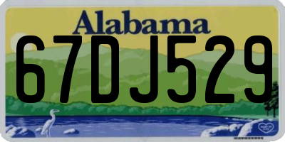 AL license plate 67DJ529