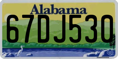 AL license plate 67DJ530