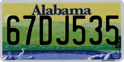 AL license plate 67DJ535